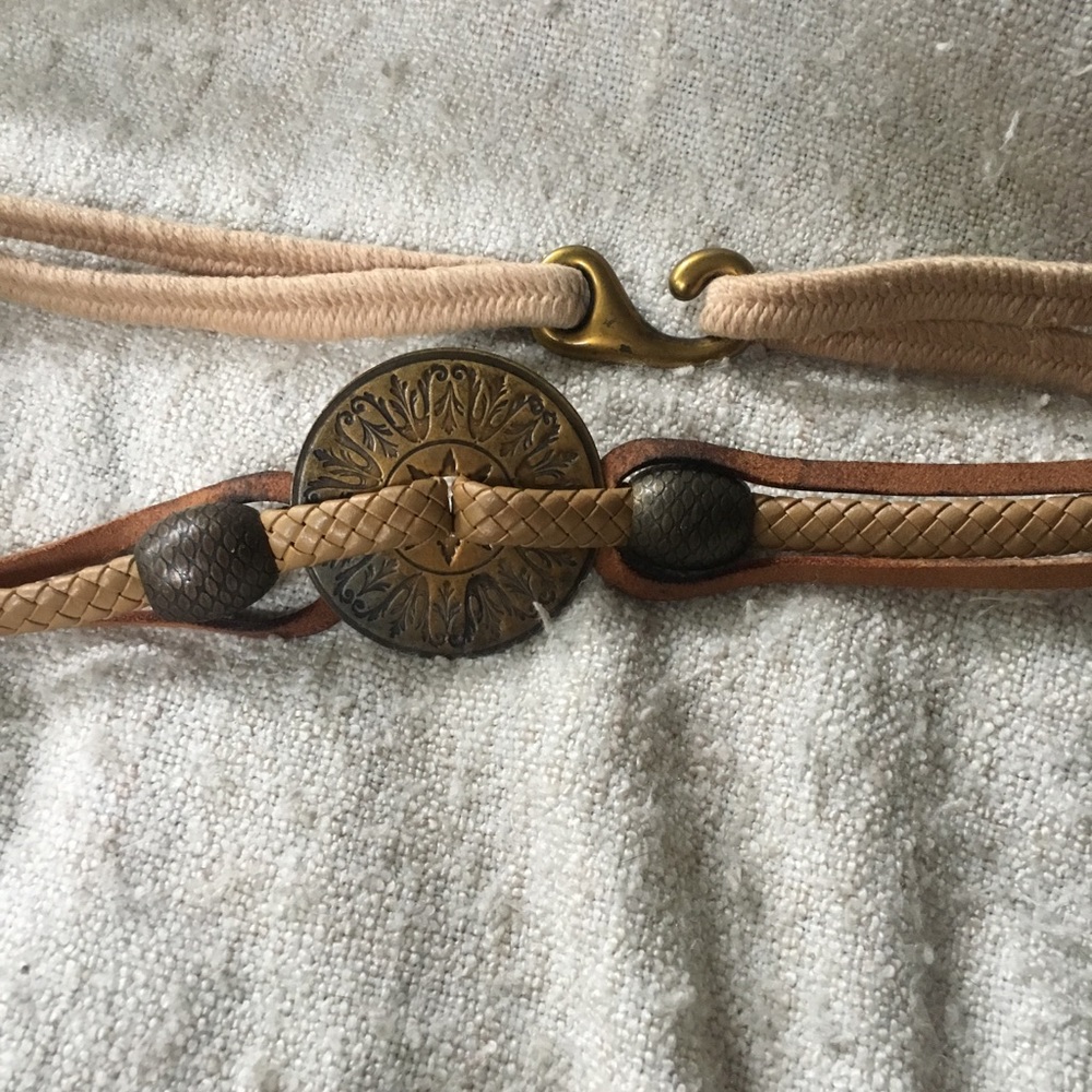 Vintage Leather Rope Belt